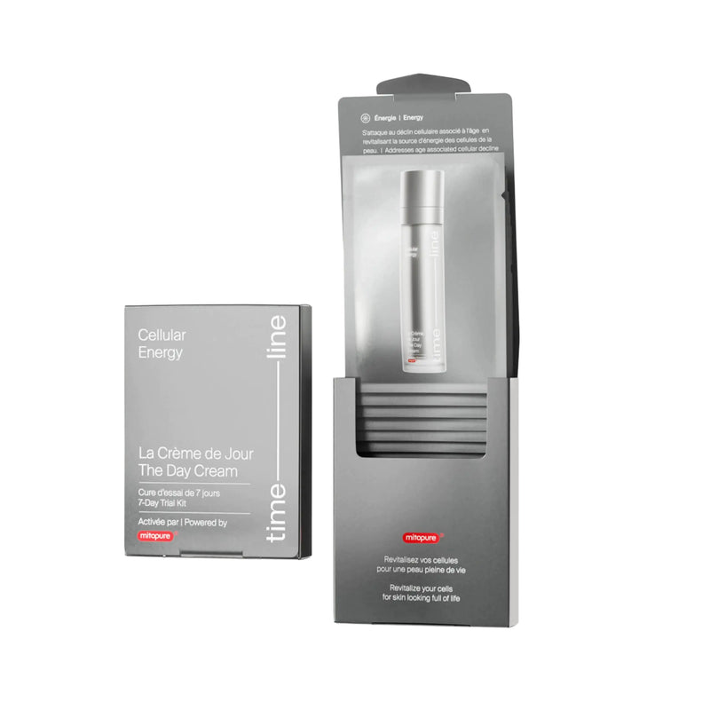 Timeline The Day Cream (7 day trial kit) powered by Mitopure (Urolithin A) Healthy Aging face cream. Clinically proven to boost skin hydration and visually reduce wrinkles. 7 sachets.
